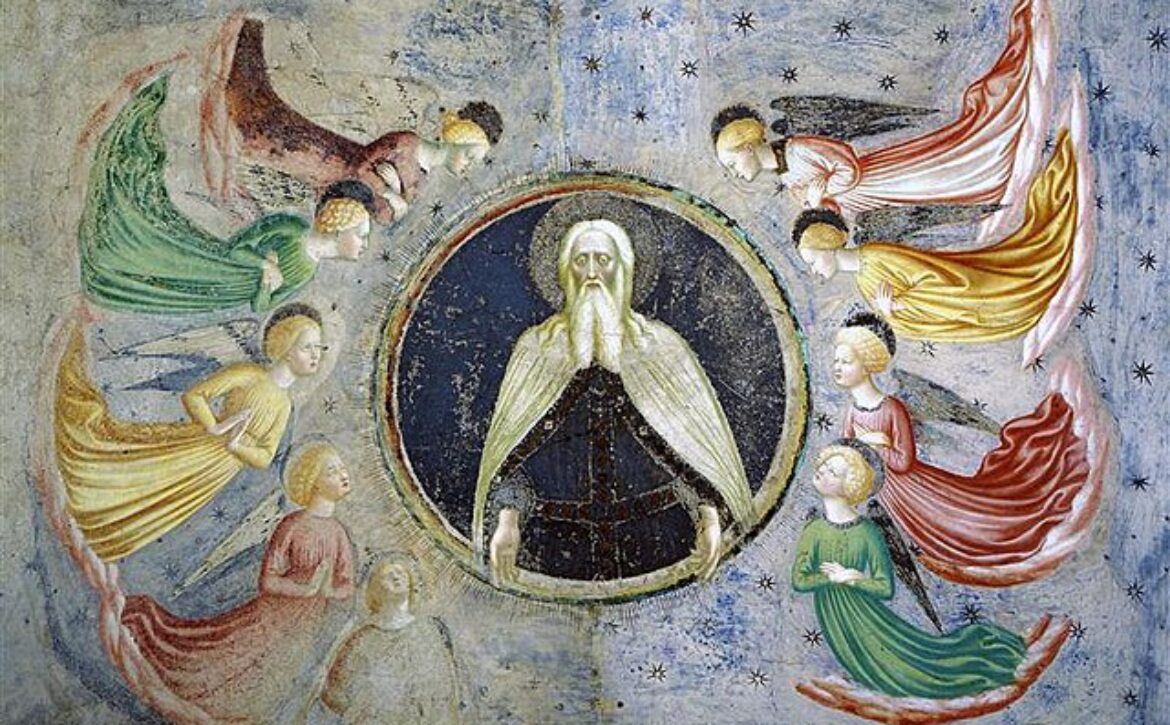 640px-Masolino_-_Voûte_Dieu_le_père_entouré_danges_1435
