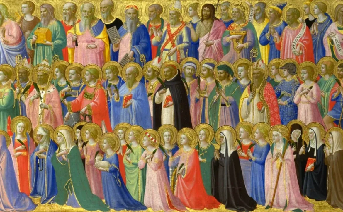 Les-saints-Fra-Angelico-eglise-du-couvent-Saint-Marc-a-Florence-1423-24-National-Gallery-Londres-9
