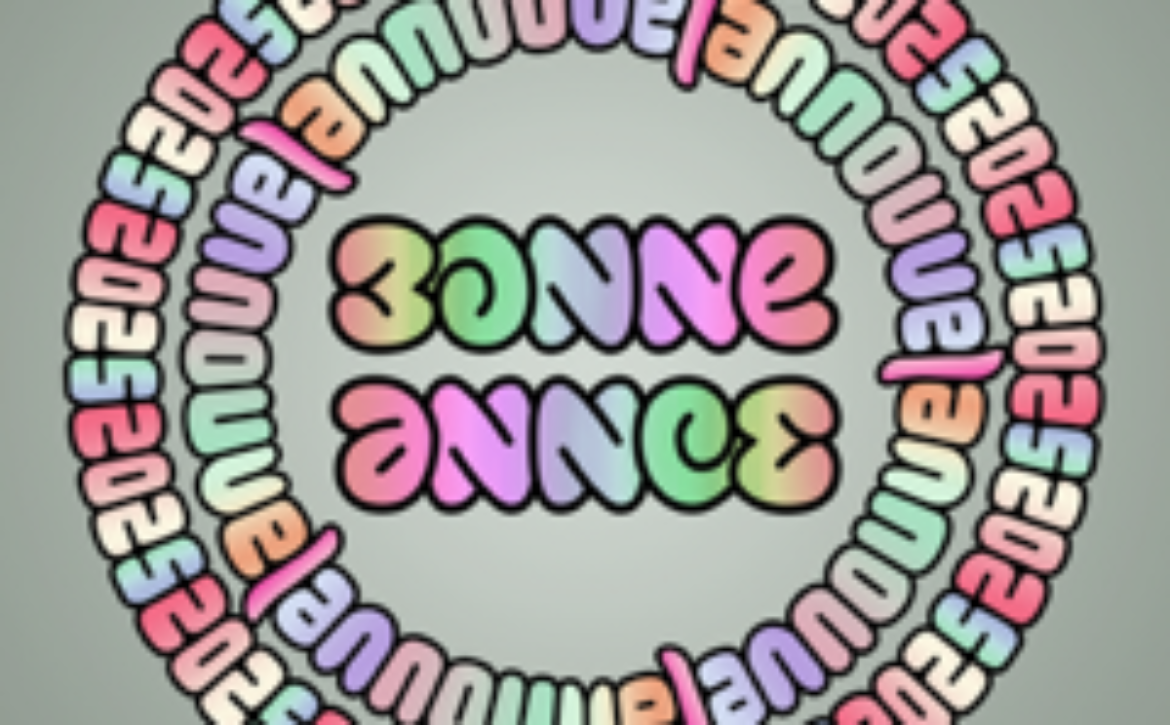 Ambigramme_2025_nouvel_an_Bonne_année_-_rose